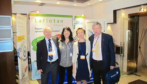Проф. С.Ю. Анисимова и С.И. Анисимов с коллегами на конгрессе в Болгарии, 2014
